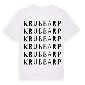 Krubbarp ordlek t-shirt – ekologisk bomull t-shirt från Pinshirt