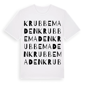 Krubbemaden ordlek t-shirt – ekologisk bomull t-shirt från Pinshirt