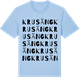 Blue Soul t-shirt med Krusäng ordlek t-shirt
