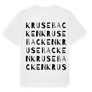 Krusebacken ordlek t-shirt – ekologisk bomull t-shirt från Pinshirt