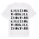 White t-shirt med Kullebo kvarn ordlek t-shirt