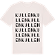 Vintage White t-shirt med Kullen ordlek t-shirt