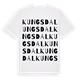 White t-shirt med Kungsdal ordlek t-shirt