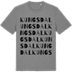 Mid Heather Gray t-shirt med Kungsdal ordlek t-shirt