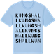 Blue Soul t-shirt med Kungshall ordlek t-shirt