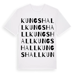 Kungshall ordlek t-shirt – ekologisk bomull t-shirt från Pinshirt