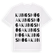 White t-shirt med Kungshöga ordlek t-shirt