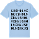 Blue Soul t-shirt med Kusholmen ordlek t-shirt