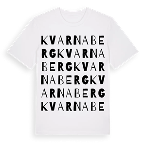 Kvarnaberg ordlek t-shirt – ekologisk bomull t-shirt från Pinshirt