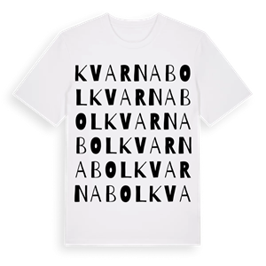 Kvarnabol ordlek t-shirt – ekologisk bomull t-shirt från Pinshirt