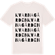 Vintage White t-shirt med Kvarnagården ordlek t-shirt