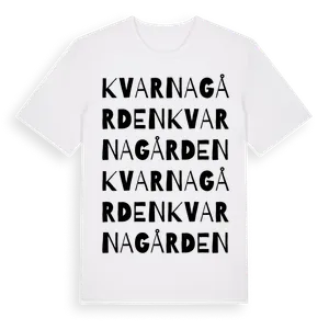 Kvarnagården ordlek t-shirt – ekologisk bomull t-shirt från Pinshirt