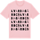 Pink Cotton t-shirt med Kvarnagården ordlek t-shirt