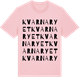 Pink Cotton t-shirt med Kvarnaryet ordlek t-shirt