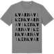 Mid Heather Gray t-shirt med Kvarnaviken ordlek t-shirt