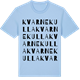 Blue Soul t-shirt med Kvarnekulla ordlek t-shirt
