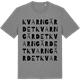 Mid Heather Gray t-shirt med Kvarngärdet ordlek t-shirt