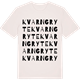 Vintage White t-shirt med Kvarngryte ordlek t-shirt