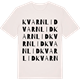 Vintage White t-shirt med Kvarnlid ordlek t-shirt