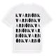 White t-shirt med Kvarnön ordlek t-shirt