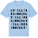 Blue Soul t-shirt med Kvickkärrsudden ordlek t-shirt