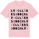 Pink Cotton t-shirt med Kvickkärrsudden ordlek t-shirt
