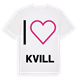 Jag älskar Kvill t-shirt stort tryck