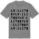 Mid Heather Gray t-shirt med Kvilletorp ordlek t-shirt