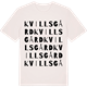 Vintage White t-shirt med Kvills Gård ordlek t-shirt