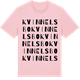 Pink Cotton t-shirt med Kvinnelsbo ordlek t-shirt