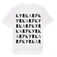 Kyrkarp ordlek t-shirt