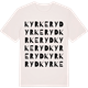 Vintage White t-shirt med Kyrkeryd ordlek t-shirt