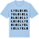 Blue Soul t-shirt med Kyrkobol ordlek t-shirt