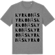 Mid Heather Gray t-shirt med Kyrkonäs ordlek t-shirt