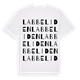 White t-shirt med Labbeliden ordlek t-shirt