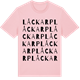 Pink Cotton t-shirt med Låckarp ordlek t-shirt