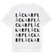 White t-shirt med Låckarp ordlek t-shirt