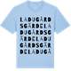 Blue Soul t-shirt med Ladugårdsgärde ordlek t-shirt