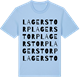 Blue Soul t-shirt med Lagerstorp ordlek t-shirt