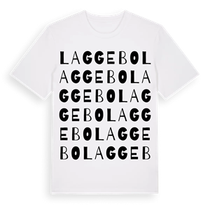 Laggebo ordlek t-shirt – ekologisk bomull t-shirt från Pinshirt