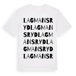 Lagmansryd ordlek t-shirt – ekologisk bomull t-shirt från Pinshirt