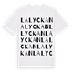 Lalyckan ordlek t-shirt