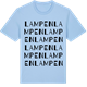 Blue Soul t-shirt med Lampen ordlek t-shirt