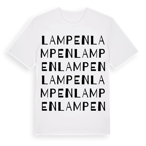 Lampen ordlek t-shirt – ekologisk bomull t-shirt från Pinshirt