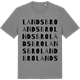 Mid Heather Gray t-shirt med Landsbro ordlek t-shirt