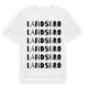 White t-shirt med Landsbro ordlek t-shirt