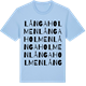 Blue Soul t-shirt med Långaholmen ordlek t-shirt