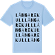 Blue Soul t-shirt med Långarekull ordlek t-shirt