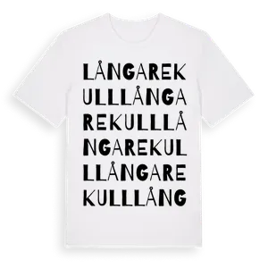 Långarekull ordlek t-shirt – ekologisk bomull t-shirt från Pinshirt