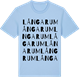 Blue Soul t-shirt med Långarum ordlek t-shirt